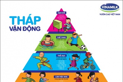 Hãy để trẻ lớn cùng tháp vận động